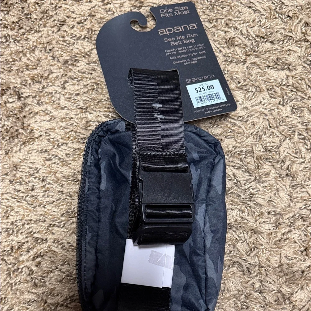 Apana Black Camouflage Crossbody Bag - Picture 3 of 4